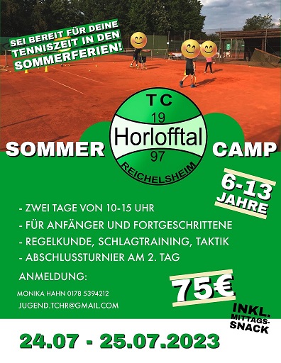 Tennis-Sommercamp 2023